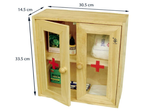 Tủ Thuốc Gia Đình Kính Vân Gỗ 2 Trong 1