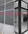 Giá vách ngăn kính cường lực