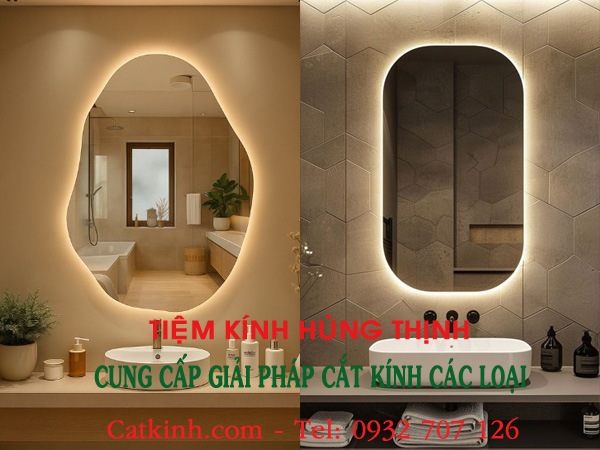 Top 10 Mẫu Gương Treo Tường Nhà Tắm Đẹp Tuyệt Vời Dẫn Đầu Xu Hướng 2026! 3 gương treo tường nhà tắm